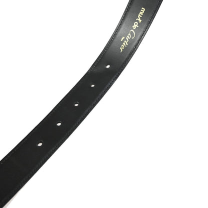 Cartier Santos Plaque Reversible Belt Leather, Black, Leather, Belt