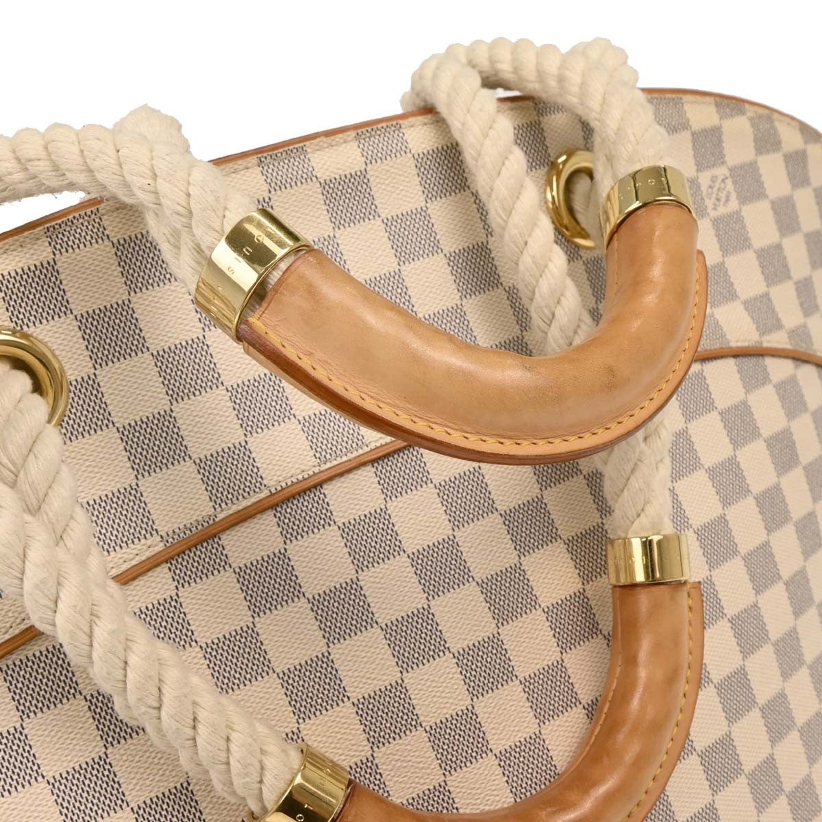 Louis Vuitton Pampelonne Handbag Damier, WHITE, CANVAS, Tote bag