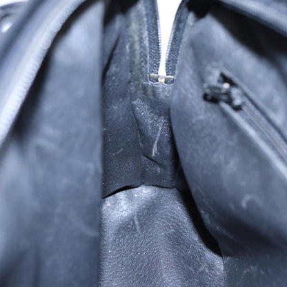 Celine Circle Logo Handbag Leather, BLACK, LEATHER, Handbag