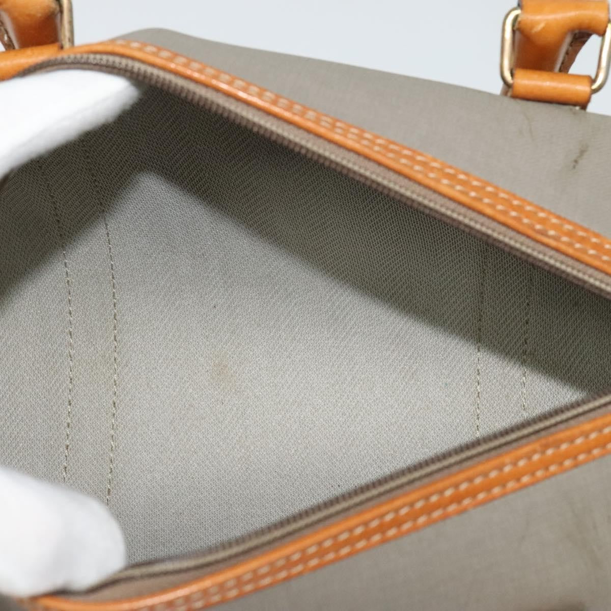 Christian Dior Vintage CD Handbag Canvas, GRAY, CANVAS, Handbag