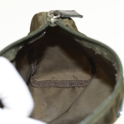Prada Zip Around Pouch Tessuto, KHAKI, NYLON, Clutche & pouche