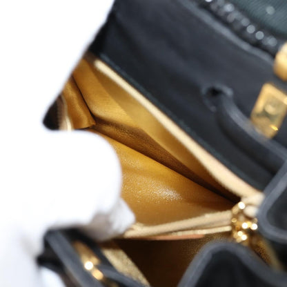 Salvatore Ferragamo Gancini Shoulder Bag Leather, BLACK, LEATHER, Shoulder bag