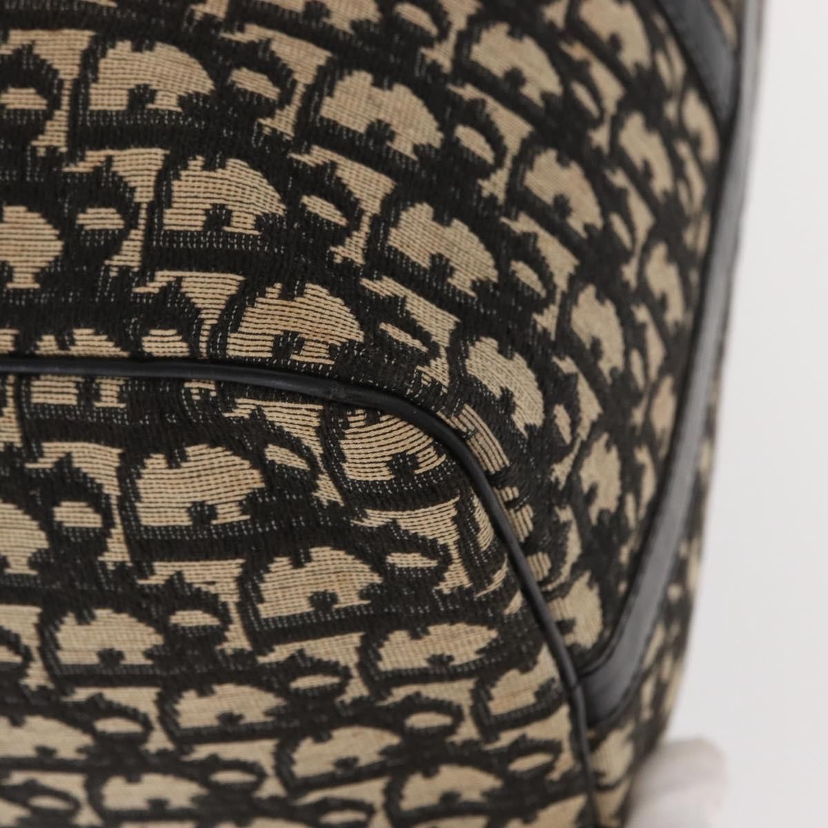 Christian Dior Vintage Trotter Boston Bag Canvas, BLACK, CANVAS, Travel bag