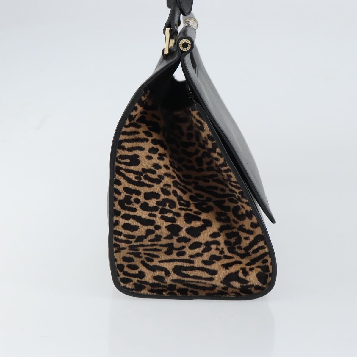 Bvlgari Serpenti Scaglie Day Bag Leather, BLACK, LEATHER, Handbag