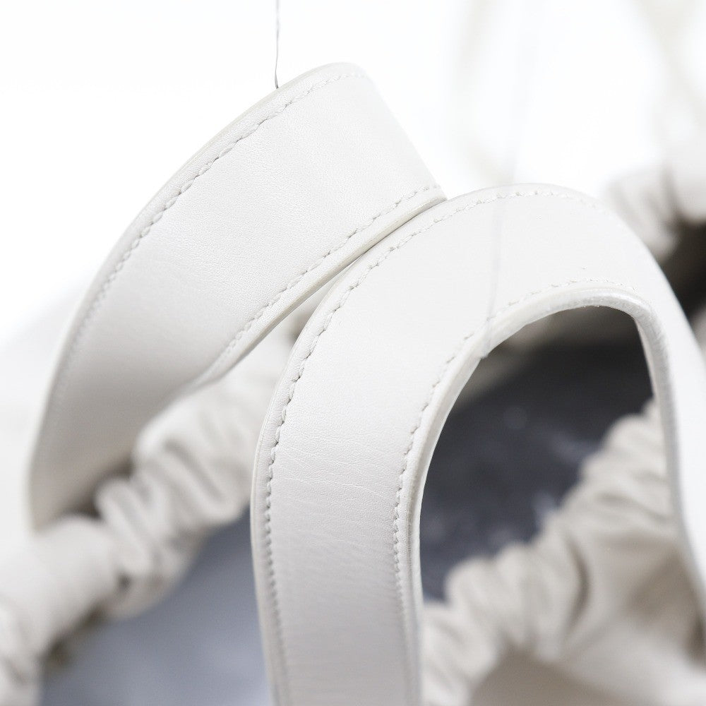 Bottega Veneta Drawstring Backpack Perforated Leather, BEIGE, CALFSKIN, Backpack