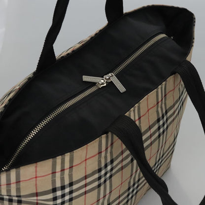 Burberry Nova Check Tote Nylon, BEIGE, NYLON, Tote bag