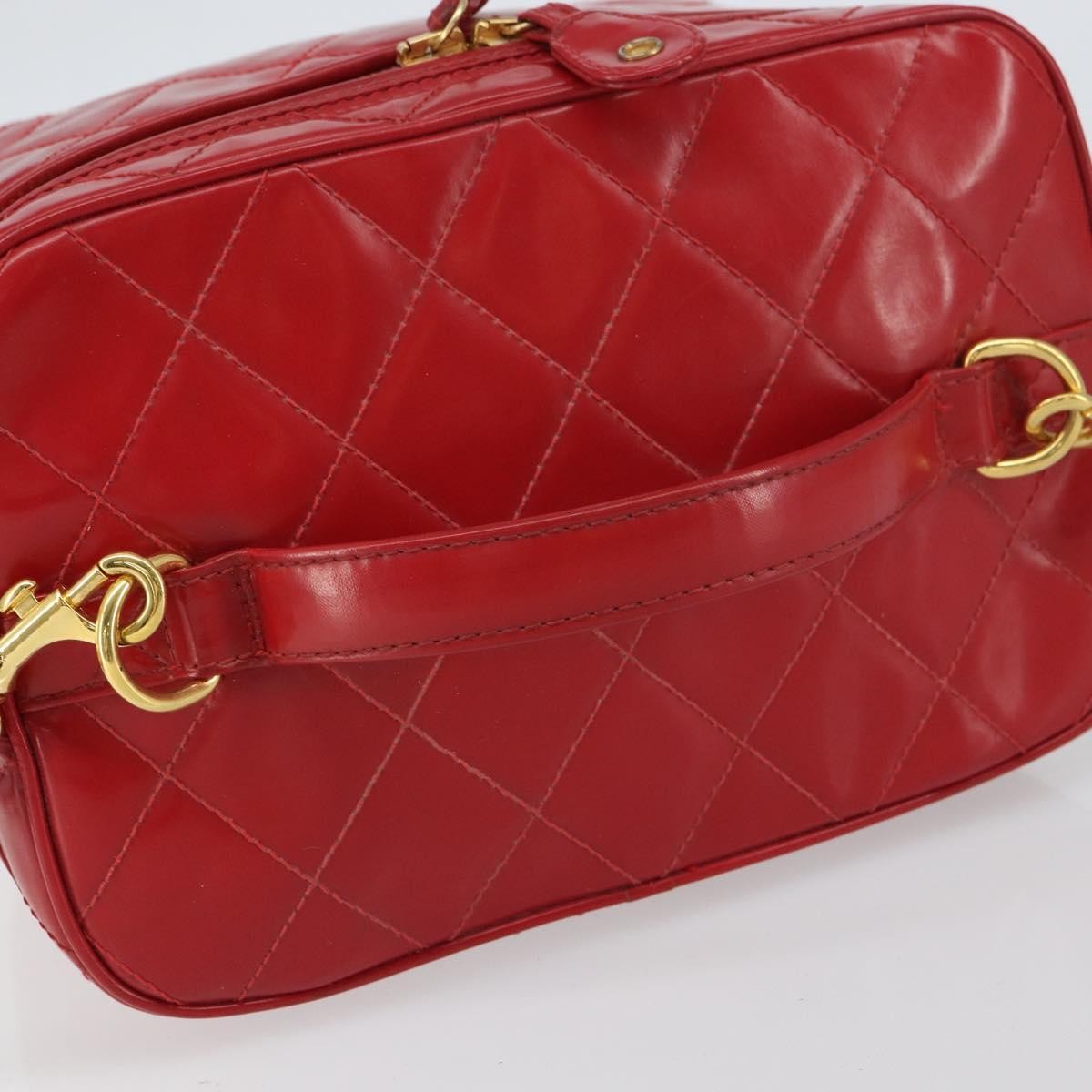 Chanel Vintage Vanity Case Patent, RED, PATENT_LEATHER, Handbag