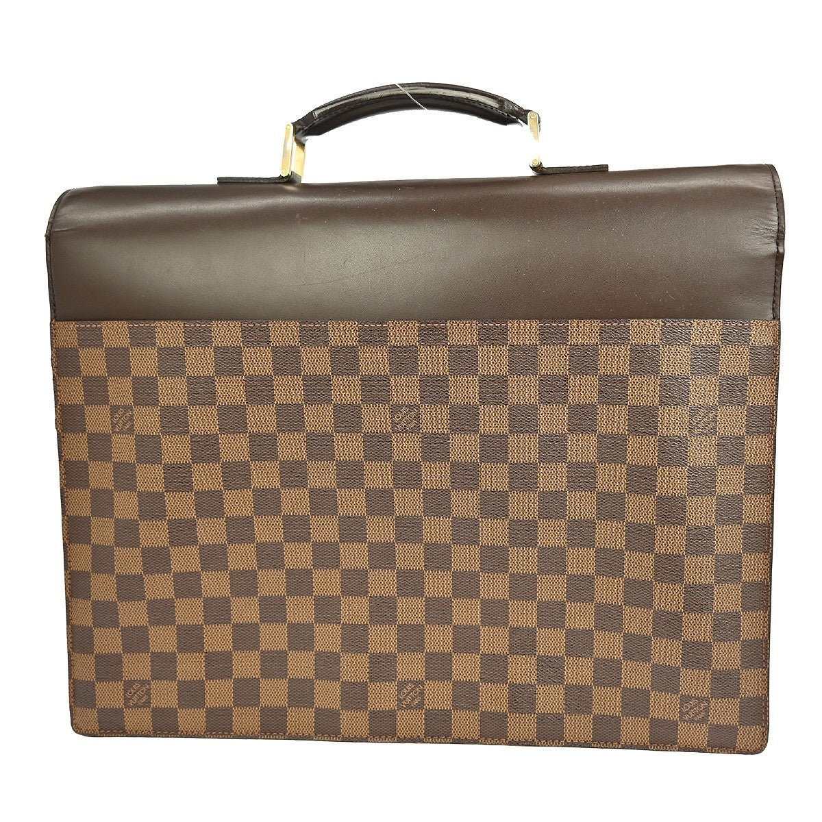 Louis Vuitton Altona Bag Damier, BROWN, CANVAS, Briefcase
