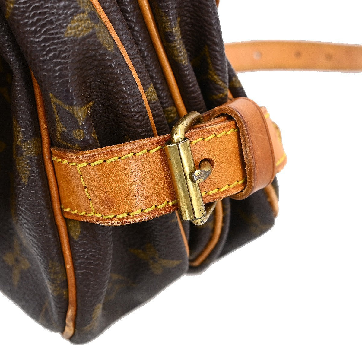 Louis Vuitton Saumur Handbag Monogram Canvas, Brown, Canvas, Shoulder Bag
