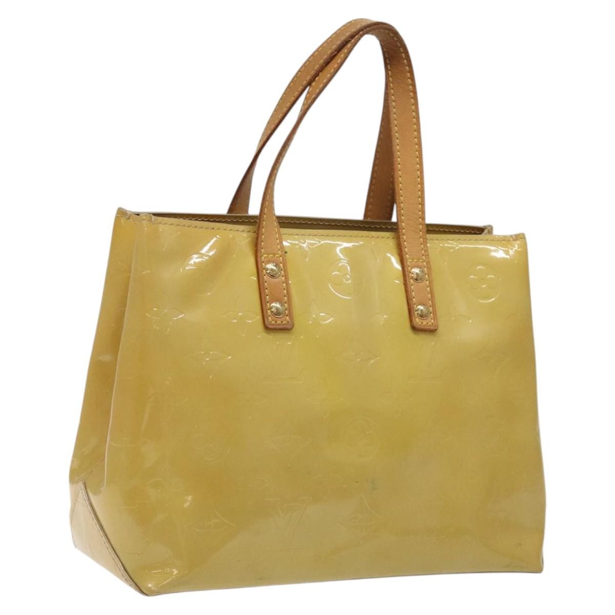 Louis Vuitton Reade Handbag Monogram Vernis, BEIGE, PATENT_LEATHER, Handbag