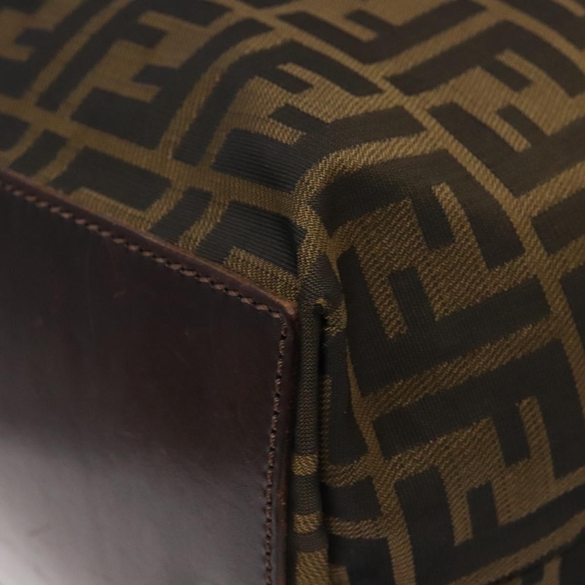 Fendi Vintage Zucca Zucca canvas, BROWN, CANVAS, Handbag