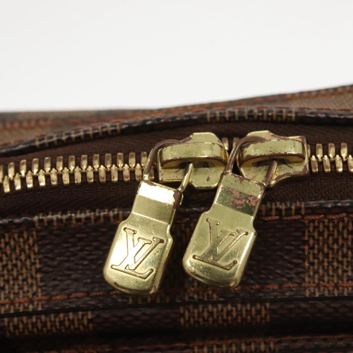 Louis Vuitton Geronimos Waist Bag Damier, BROWN, CANVAS, Shoulder bag