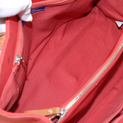 Burberry Nova Check Blue Label Canvas, ORANGE, CANVAS, Handbag