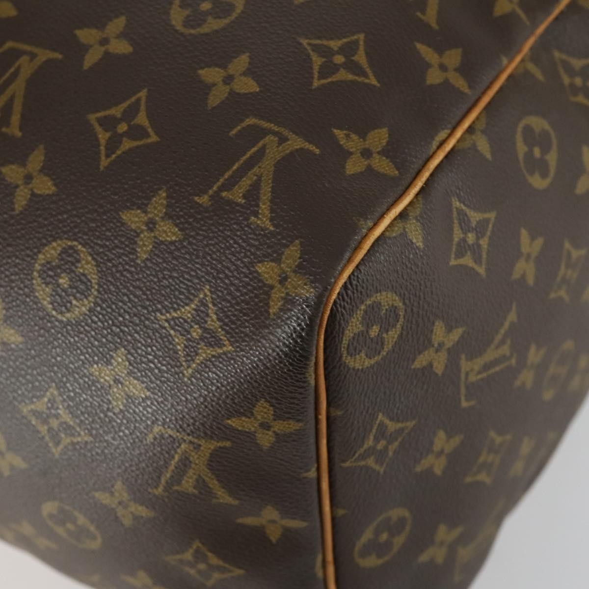 Louis Vuitton Keepall Bag Monogram Canvas, BROWN, CANVAS, Travel bag