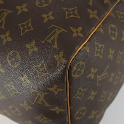 Louis Vuitton Keepall Bag Monogram Canvas, BROWN, CANVAS, Travel bag