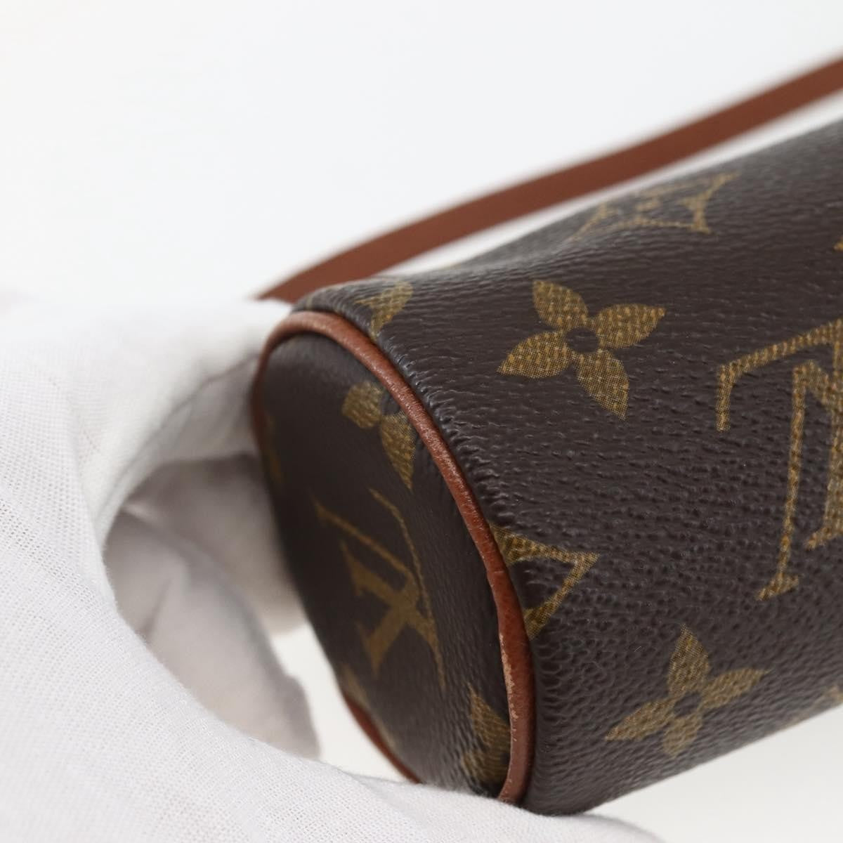 Louis Vuitton Papillon Pochette Monogram Canvas, BROWN, CANVAS, Crossbody bag