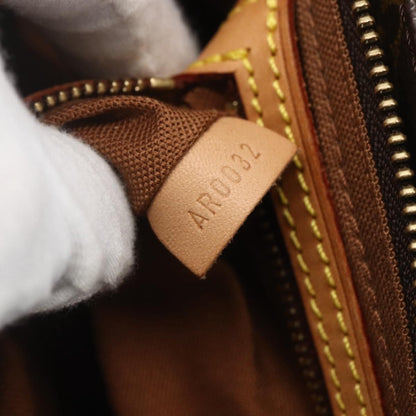 Louis Vuitton Trotteur Handbag Monogram Canvas, BROWN, CANVAS, Clutche & pouche