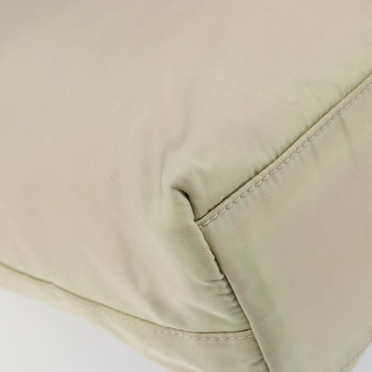 Prada Resin Handle Tote Tessuto, BEIGE, NYLON, Tote bag