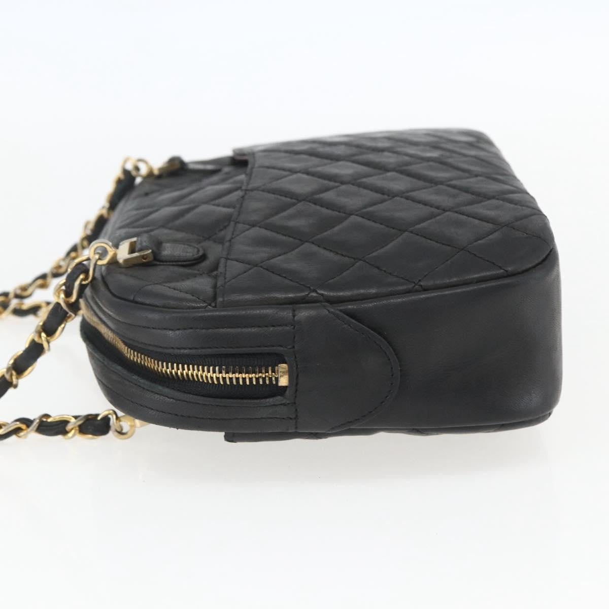 Chanel Vintage Camera Bag Quilted Leather, BLACK, LEATHER, Shoulder bag