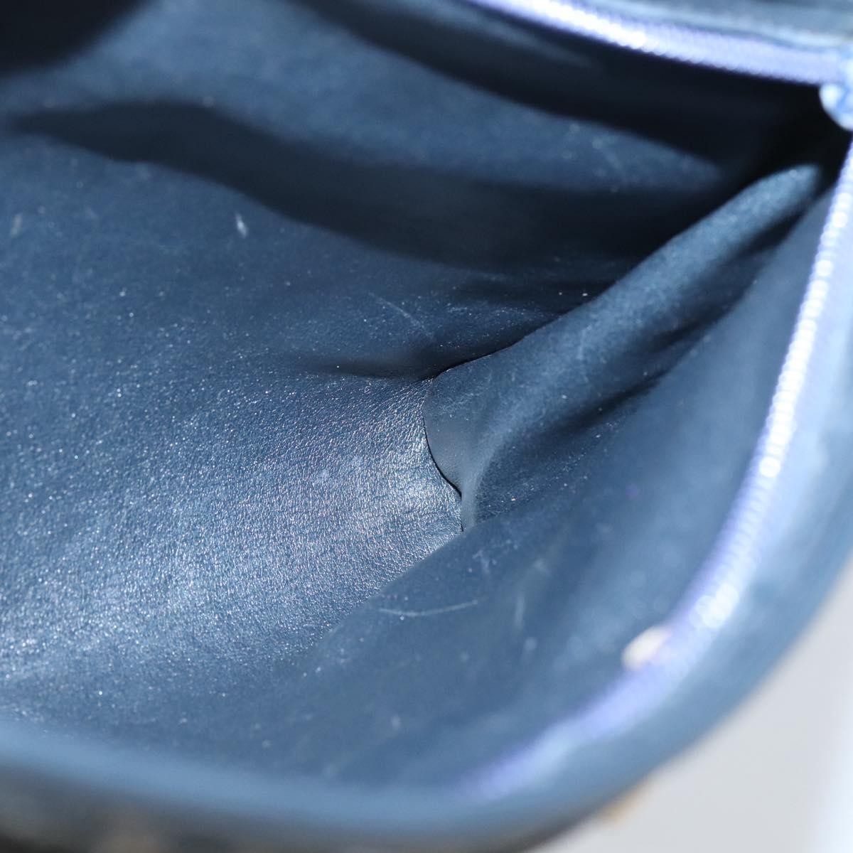 Christian Dior Vintage Trotter Shoulder Bag Canvas, NAVY, CANVAS, Shoulder bag