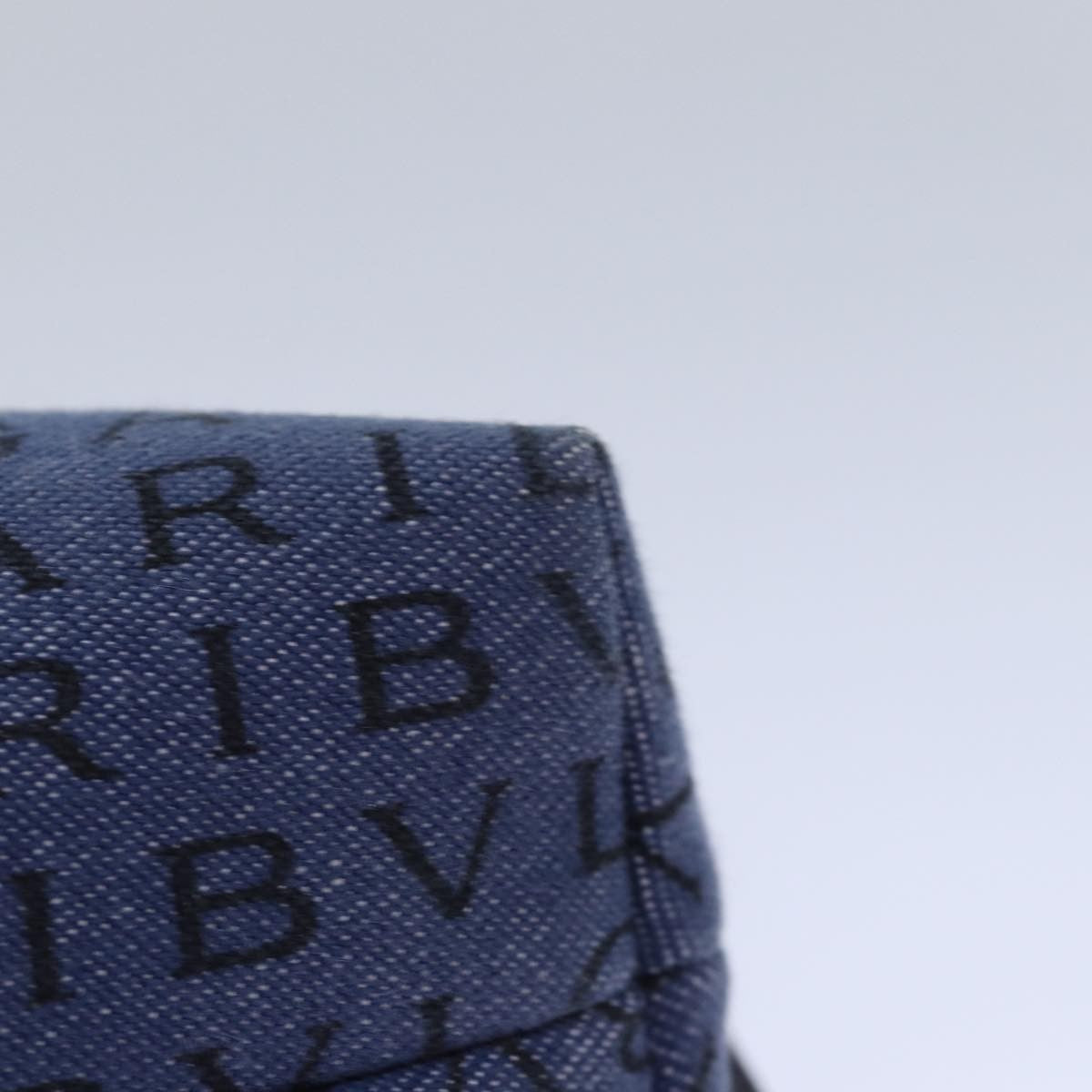 Bvlgari B.Zero1 Logomania Bag Canvas with Leather, BLUE, CANVAS, Clutche & pouche