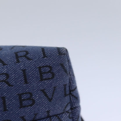 Bvlgari B.Zero1 Logomania Bag Canvas with Leather, BLUE, CANVAS, Clutche & pouche