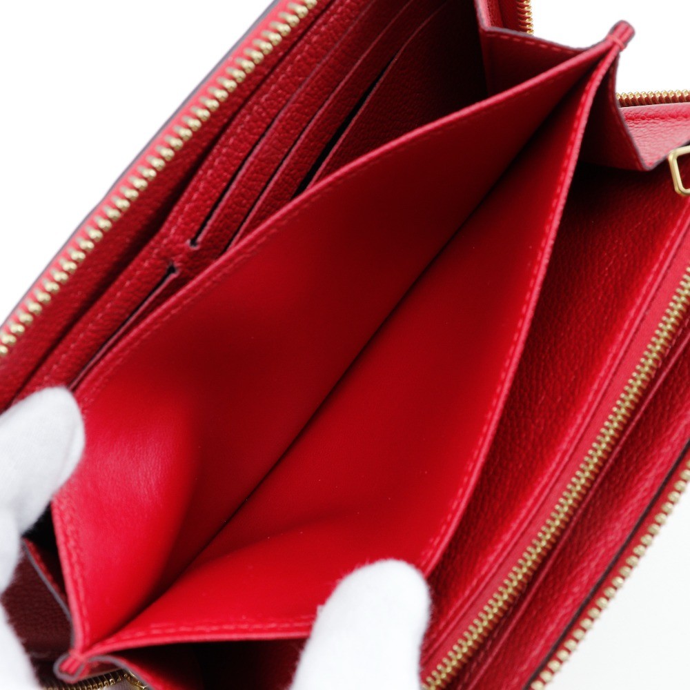Louis Vuitton Portefeuille zippy Monogramme Empreinte Monogramme Empreinte, RED, CANVAS, Wallets