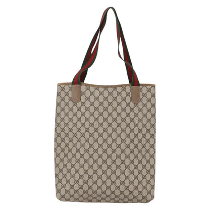 Gucci Sherry Line Tote Canvas, BEIGE, CANVAS, Tote bag