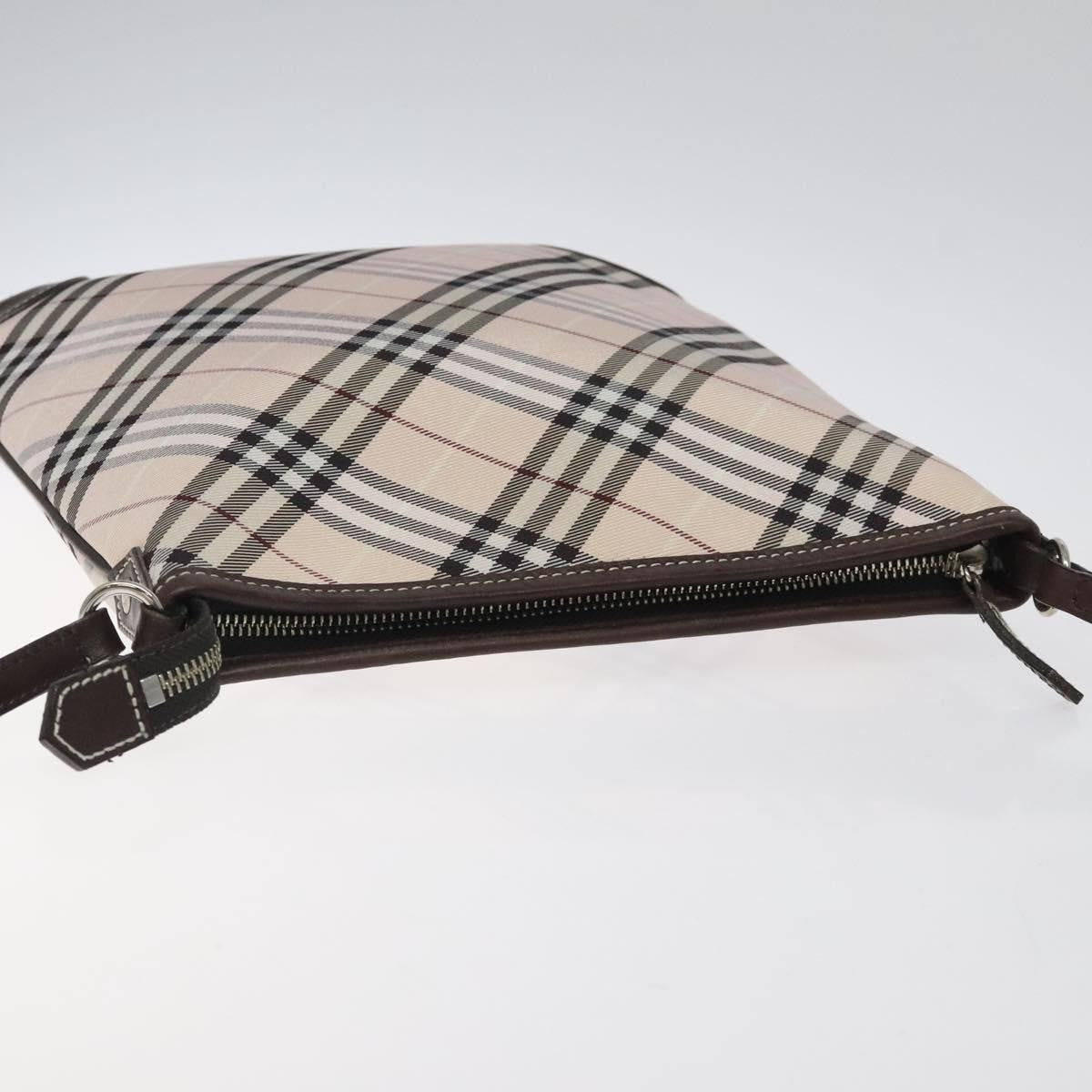 Burberry Nova Check Blue Label Canvas, BEIGE, CANVAS, Shoulder bag