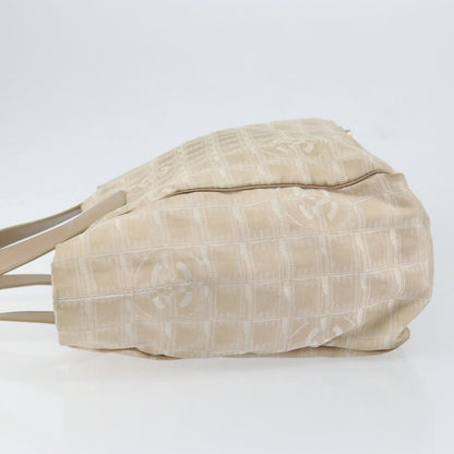 Chanel Travel Line Tote Nylon, BEIGE, NYLON, Tote bag