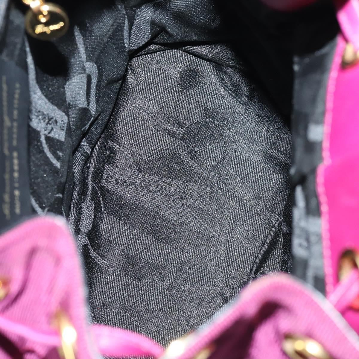 Salvatore Ferragamo Vala Backpack Canvas, PURPLE, CANVAS, Backpack