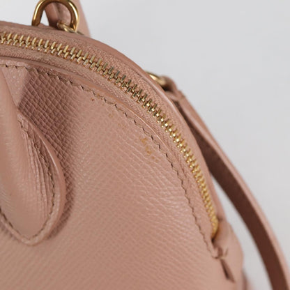 Balenciaga Logo Ville Bag Leather, PINK, LEATHER, Handbag