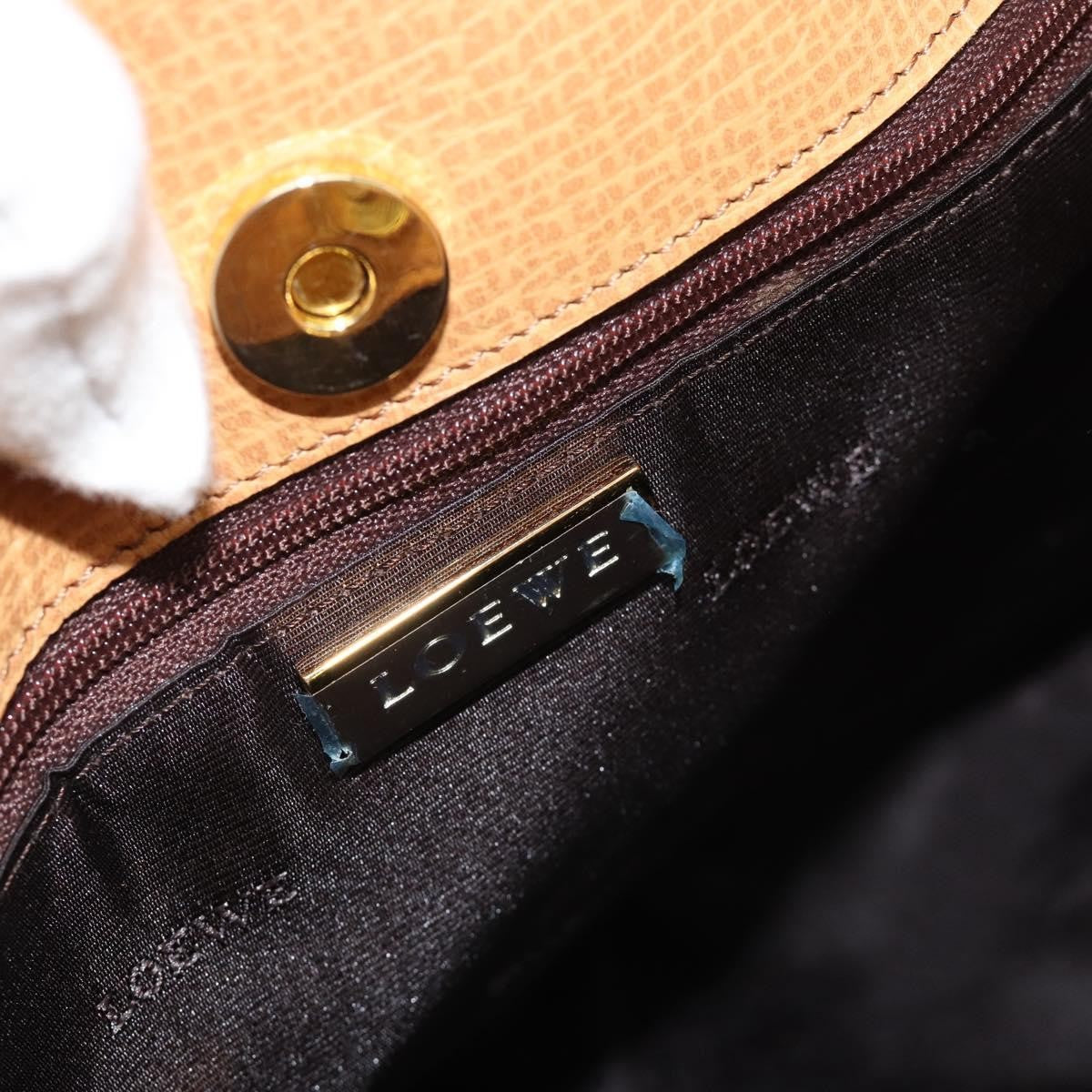 Loewe Vintage Shoulder Bag Canvas, Beige, Leather, Shoulder Bag