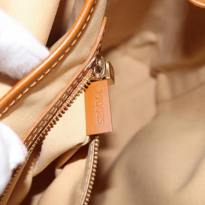 Louis Vuitton Lucille Handbag Mini Lin, BEIGE, CANVAS, Tote bag