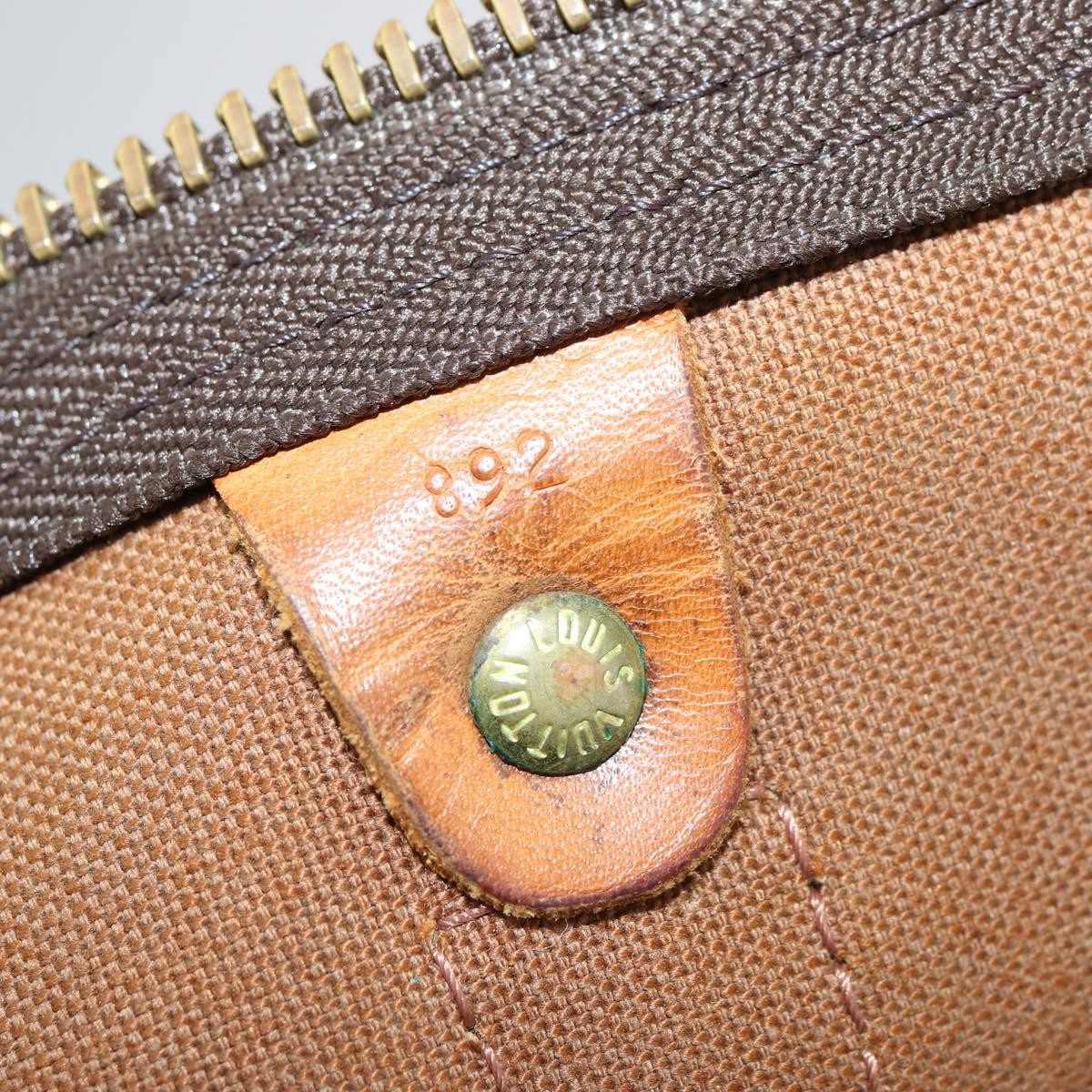 Louis Vuitton Keepall Bag Monogram Canvas, BROWN, CANVAS, Travel bag