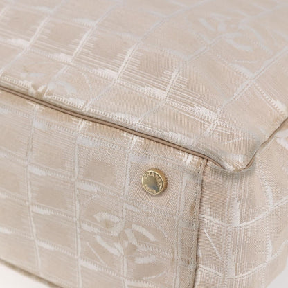 Chanel Travel Line Tote Nylon, BEIGE, NYLON, Tote bag