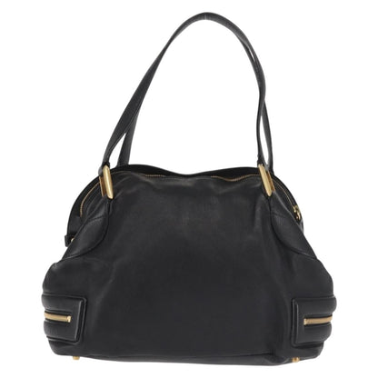 Chloe Cary Satchel Leather, BLACK, LEATHER, Shoulder bag