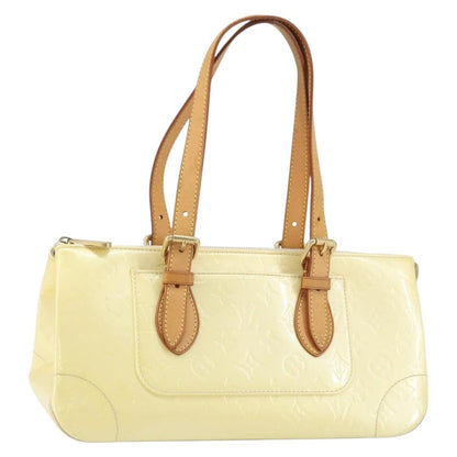 Louis Vuitton Rosewood Avenue Handbag Monogram Vernis, BEIGE, PATENT_LEATHER, Handbag