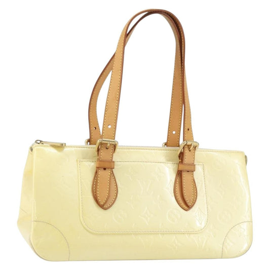 Louis Vuitton Rosewood Avenue Handbag Monogram Vernis, BEIGE, PATENT_LEATHER, Handbag