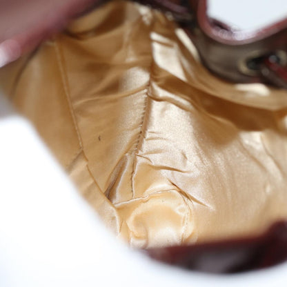 Gucci Vintage Bamboo Backpack Patent, BROWN, PATENT_LEATHER, Backpack