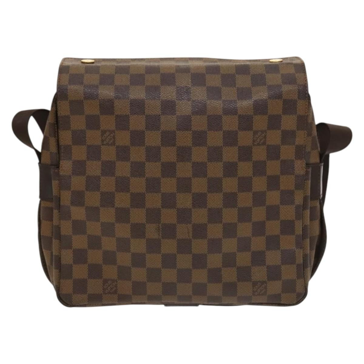 Louis Vuitton Naviglio Handbag Damier, BROWN, CANVAS, Shoulder bag