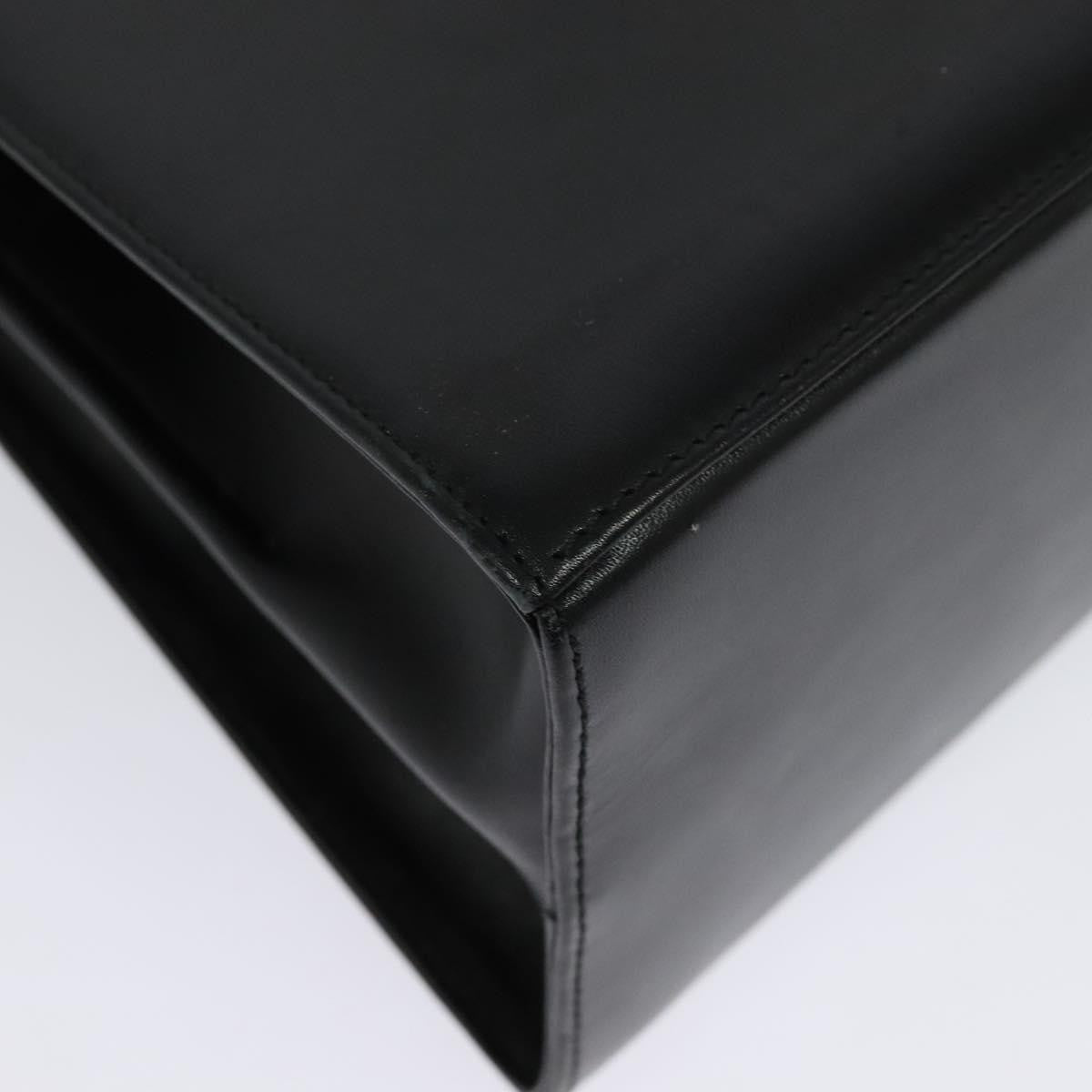 Salvatore Ferragamo Gancini Convertible Top Handle Bag Leather, BLACK, LEATHER, Handbag