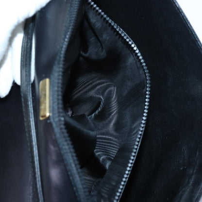 Bally Vintage Shoulder Bag Leather, Black, Leather, Shoulder Bag