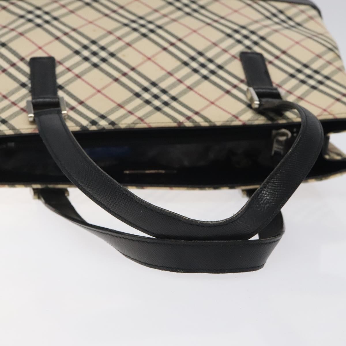 Burberry Nova Check Handbag Nova Check Canvas and leather, BEIGE, CANVAS, Handbag