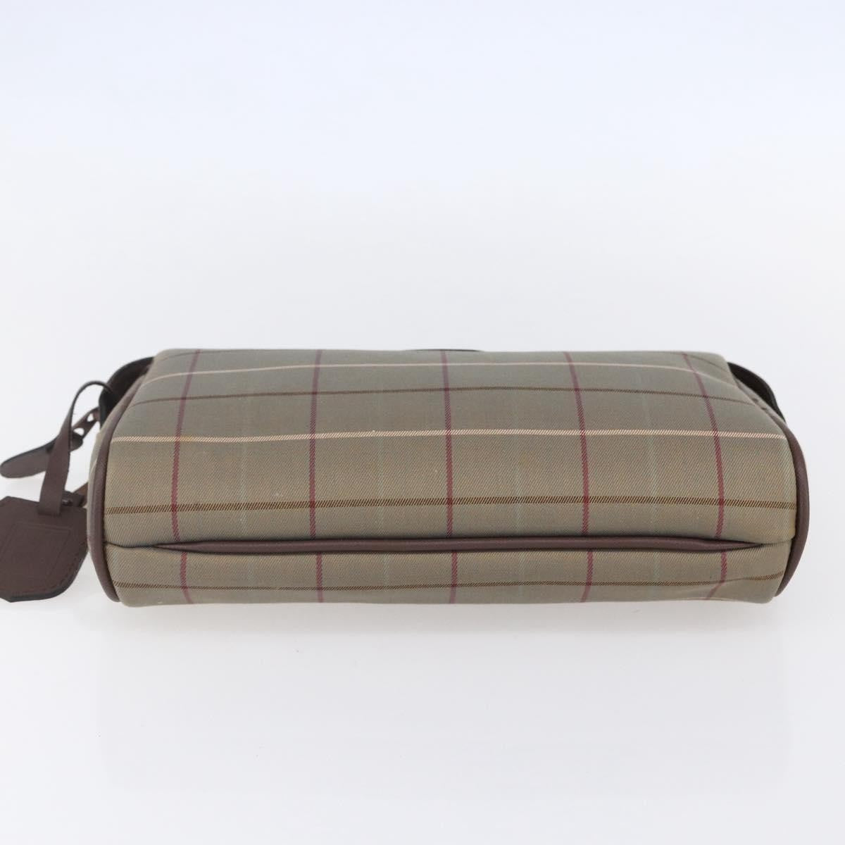 Burberry Nova check Pochette Canvas, BEIGE, CANVAS, Clutche & pouche