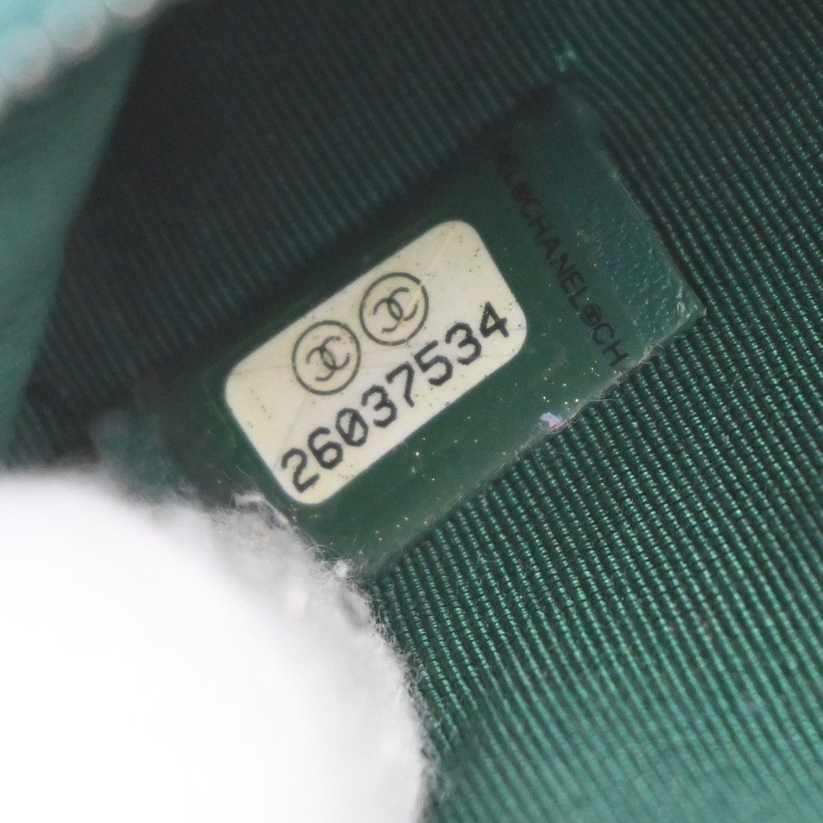 Chanel Card Case Leather, GREEN, LEATHER, Clutche & pouche