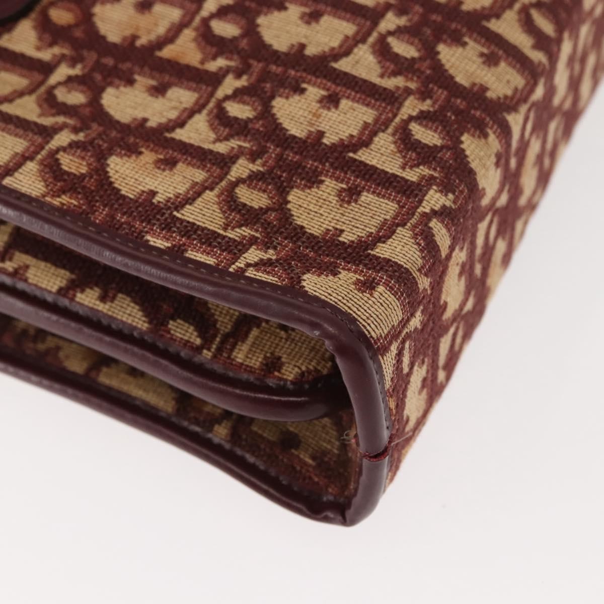 Christian Dior Vintage Trotter Handbag Canvas, RED, CANVAS, Handbag