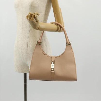 Gucci Vintage Jackie Handbag Leather, PINK, LEATHER, Handbag