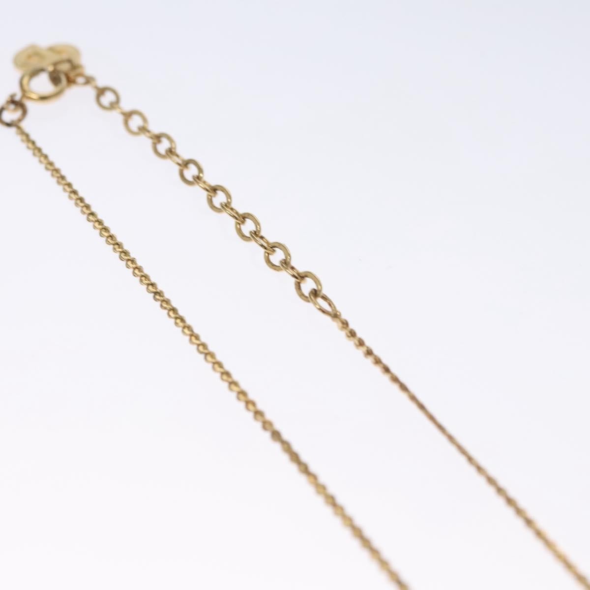 Christian Dior CD Pendant Necklace Metal, GOLD, METAL, Necklace