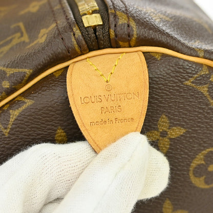 Louis Vuitton Keepall Bag Monogram Canvas, Brown, Canvas, Travel Bag